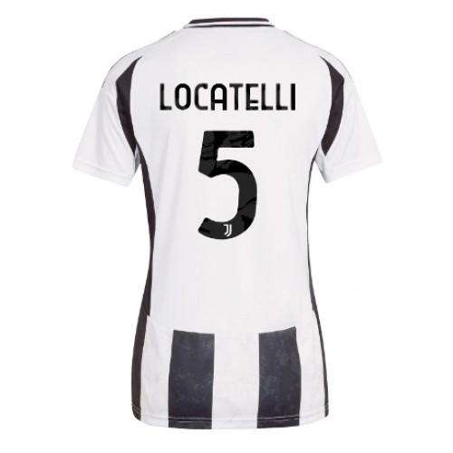 Fotballdrakt Dame Juventus Manuel Locatelli #5 Hjemmedrakt 2024-25 Kortermet